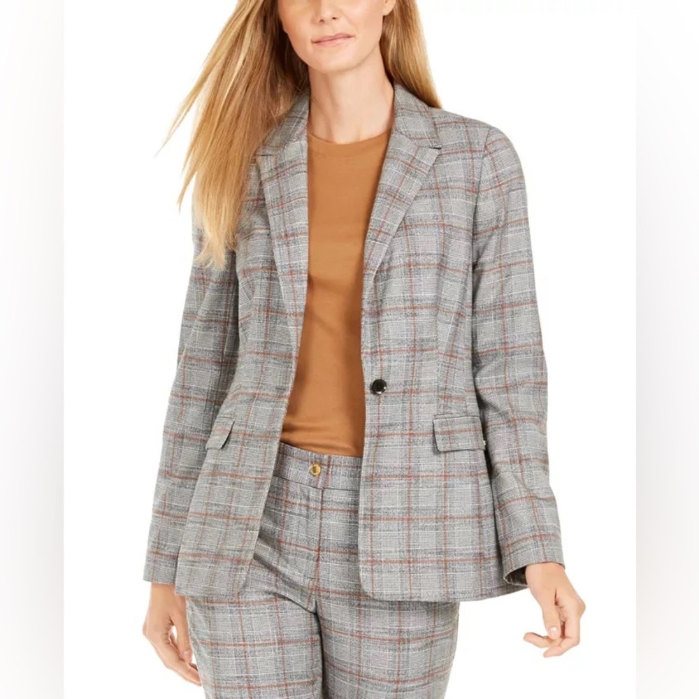 NWT Calvin Klein Women's Blazer Single Button Closure - Picture 1 of 8